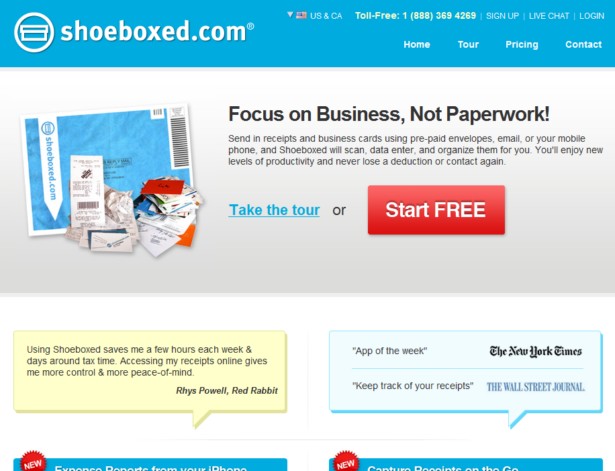 Shoeboxed - Scan, Email or Mail Receipts