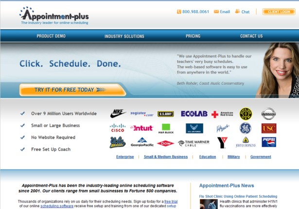 Appointment-plus - Appointment Scheduler Online Reservation Software System