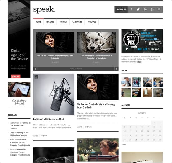 Speak - Magazine WordPress Theme