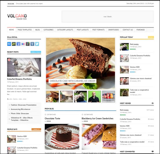 Volcano - Responsive WordPress Magazine Theme