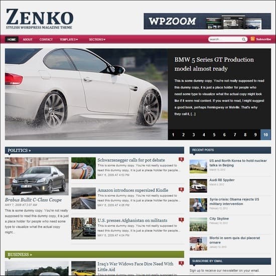 Zenko Magazine WordPress theme is a unique WordPress theme for new websites