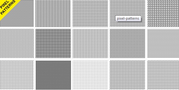 15 seamless pixel patterns