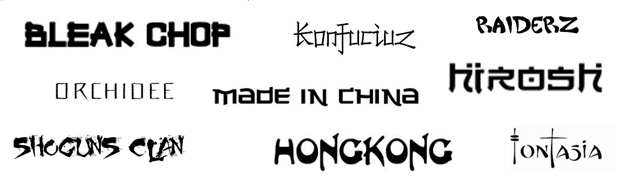 chinese fonts