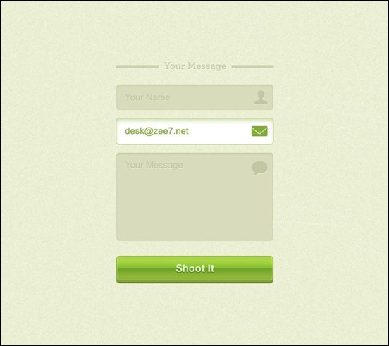 free-green-contact-form