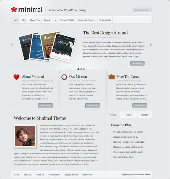 Minimal WordPress Theme