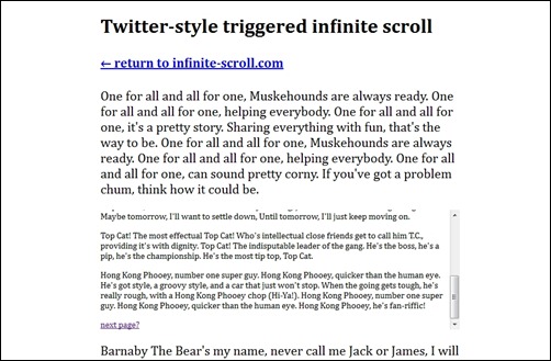 twitter-style-trigerred-infinite-scroll