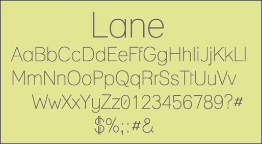 lane-