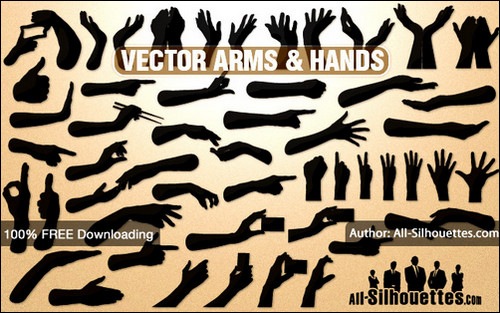 vector-hands-and-arms-sets