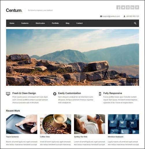 Centum business website template
