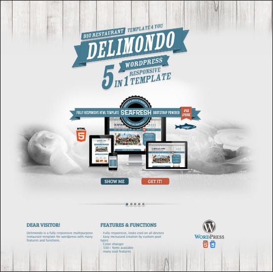 Delimondo is a powerful WordPress Template built for restaurants and food lovers