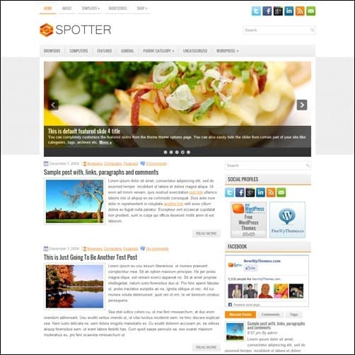 spotter free wordpress theme