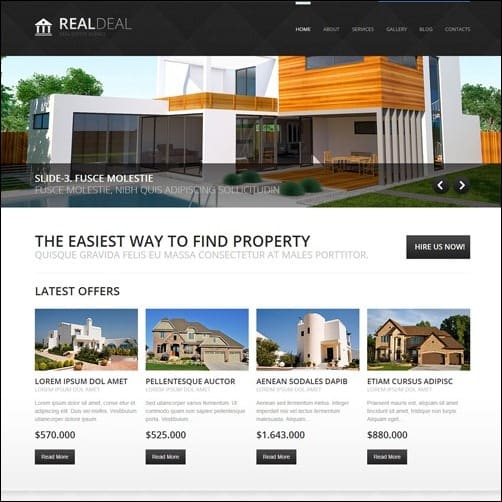 real estate Joomla 3.0 Template