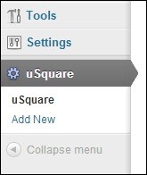 uSquare-Plugin-in-Dashboard