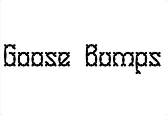 Goose-Bumps-Font