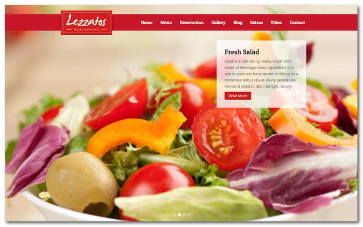 Lezzatos Restaurant Responsive WordPress Theme