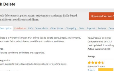 How to Effectively Bulk Delete many Posts in WordPress