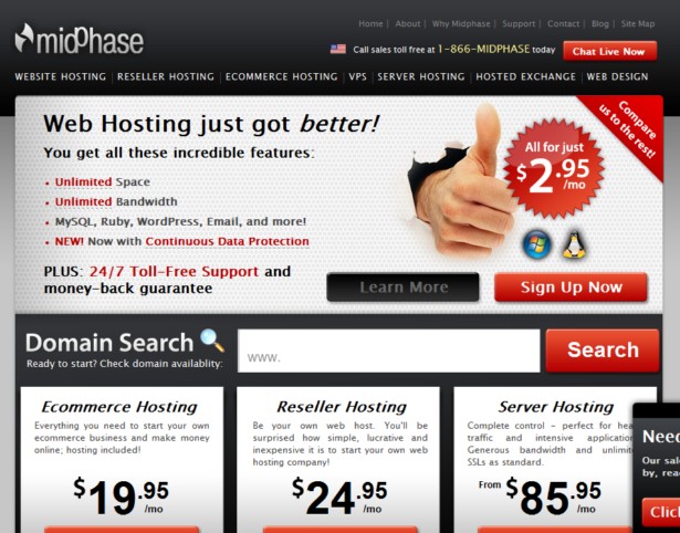 midPhase - Web Hosting and Domain Hosting