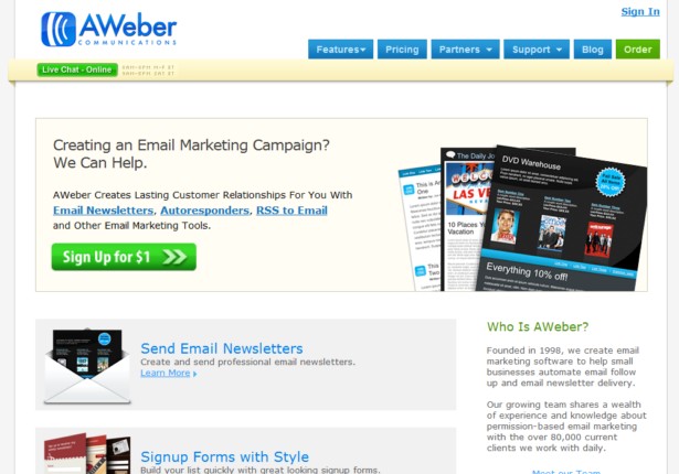 AWeber - Email Marketing Software, Email Marketing Newsletters and Autoresponders