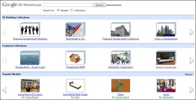 Google 3d models