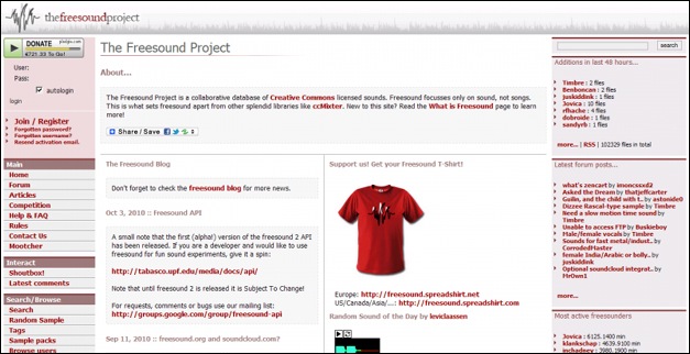 freeSound project