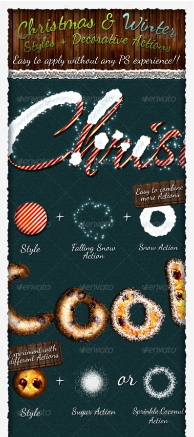 Christmas And Winter Style Actions