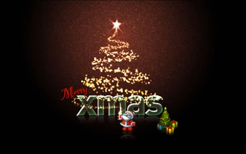 Glittery Christmas Card
