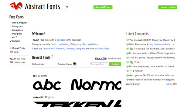 abstractfonts