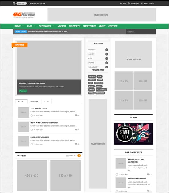 BigNews - Responsive WordPress News