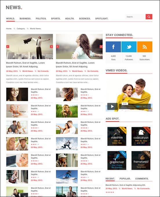 20 Great 3 Column Wordpress Theme Collection Tripwire Magazine