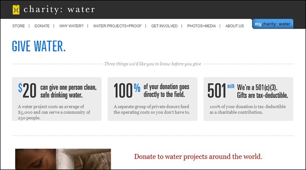 charity water