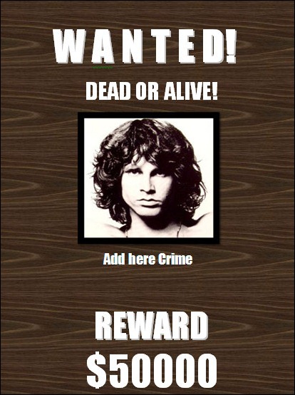 Free Wanted poster template