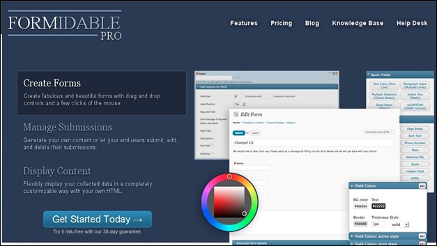 FormidablePro Powerful form builder for WordPress and so much more
