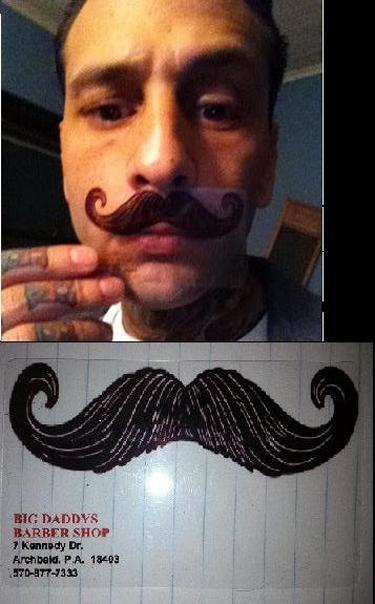 Moustache Card