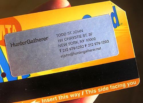 Recycled Travel Business Card