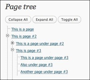 wordpress-page-tree