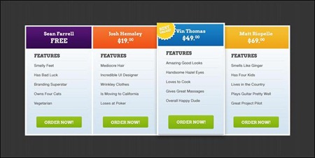 designer-price-chart-template