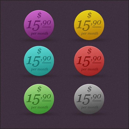 round-colorful-price-tag