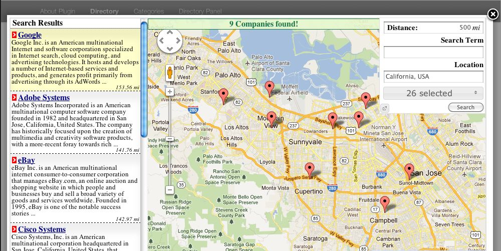 WP business directory plugin