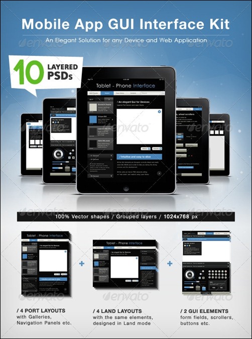 mobile-app-gui-interface-kit