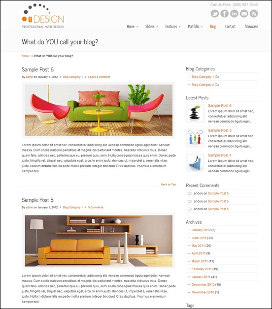 U-Design wordpress theme