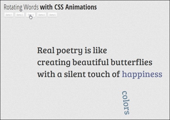 CSS3RotatingWords