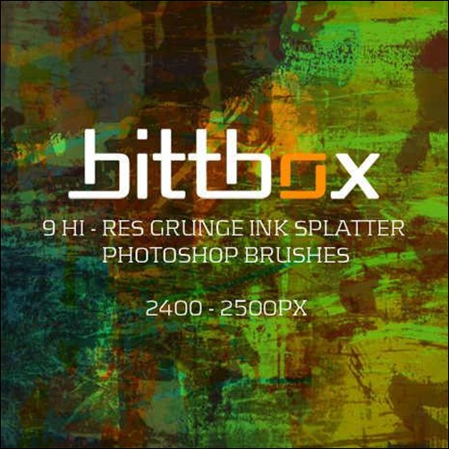 grunge-ink-splatter-brushes