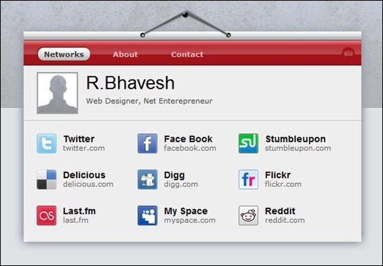 Visiting card