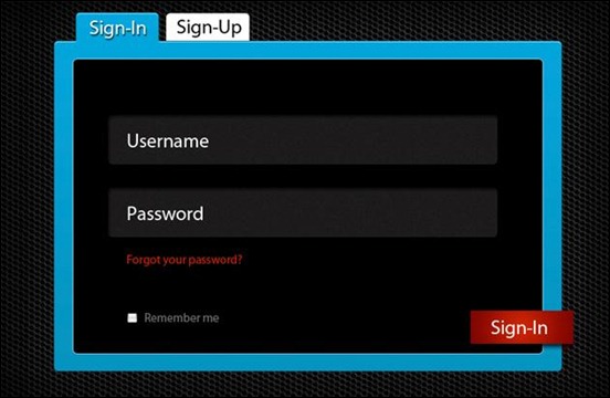 free-psd-template-for-a-login-form