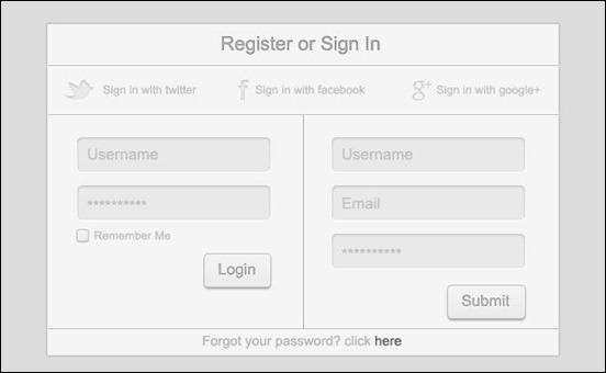 Sign Up Template Html