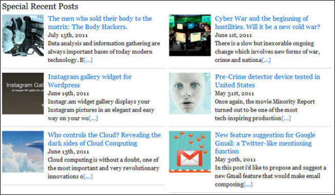 special recent posts best wordpress plugins