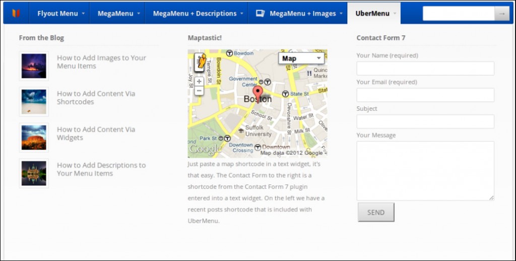 uber menu best wordpress plugins