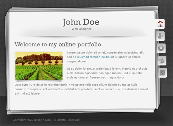 vCard3 - Unique vCard Template
