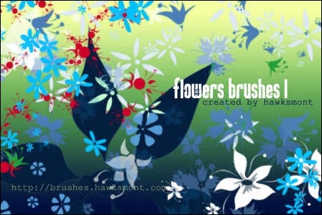 flowers-brushes