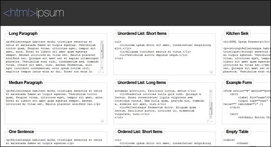 html-ipsum